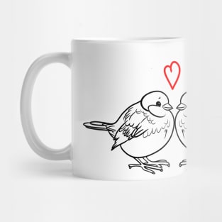 Two spring birds in love Mug
